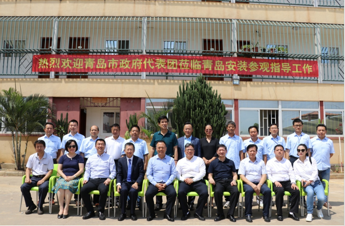 青島市政府代表團(tuán)到訪安哥拉，并到我司駐地參觀指導(dǎo)工作